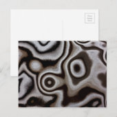 Zwart-witte jaspissteen briefkaart (Voorkant / Achterkant)