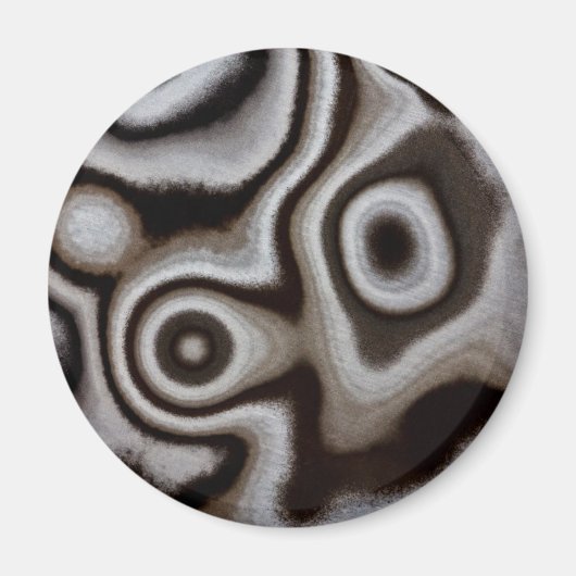 Zwart-witte jaspissteen magneet (Voorkant)