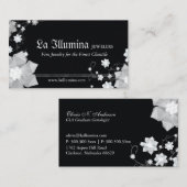 Zwart-witte juwelier | juwelierszaak visitekaartje (Voorkant / Achterkant)