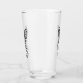 Zwart-witte kabouterkonijn glas (Rechts)