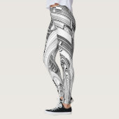 Zwart-witte kalamiteit leggings (Links)