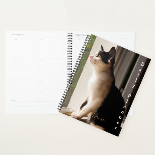 Zwart-witte kat - Dagelijkse planner- HAMbWG Planner (Display)