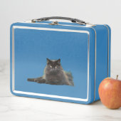 Zwart & Witte Kat Duo Metalen Lunchbox (In situ)