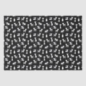 Zwart-witte kat silhouet tissuepapier (Voorkant)