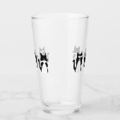 Zwart-witte katten | Drie wijze katjes Glas (Links)