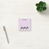 Zwart-witte katten | Drie wijze katjes paars Post-it® Notes (Kantoor)