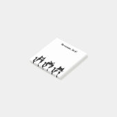 Zwart Witte Katten | Drie Wijze Kitties Post-it® Notes (Schuin)