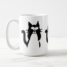 Zwart Witte Katten | Drie Wijze Kitties Tweekleurige Koffiemok