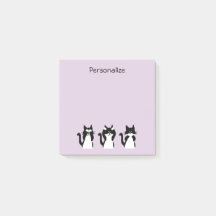 Zwart-witte katten | Drie Wijze Paarse Katten