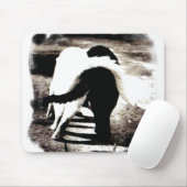 Zwart-witte katten muismat (Met muis)
