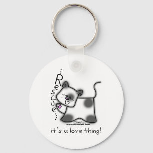 Zwart-witte kattenRESCUE...Het is een liefdesding! Sleutelhanger