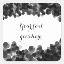 Zwart Witte Kaviar Elegante Feest sticker