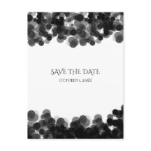 Zwart & Witte Kaviar Stippen Trouw Save The Date