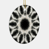 Zwart-witte keramische versiering keramisch ornament (Rechts)