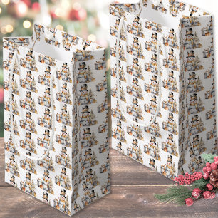 Zwart Witte Kerst Klein Cadeauzakje