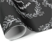 Zwart-witte kerst met mooie kerst cadeaupapier (Rol Hoek)