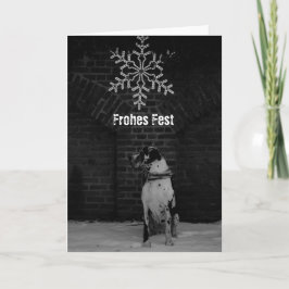 Zwart Witte Kerstkaarten Feestdagen Kaart