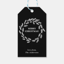 Zwart-witte kerstmis, speciaal gepersonaliseerd
