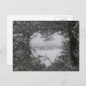 Zwart-witte Kerstmis van de Foto van het Hart van Feestdagenkaart (Voorkant / Achterkant)