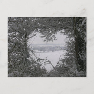 Zwart-witte Kerstmis van de Foto van het Hart van Feestdagenkaart