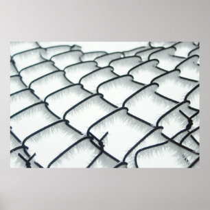 Zwart-witte kettingkoppeling poster
