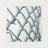 Zwart-witte kettingkoppeling wandkleed (Voorkant (horizontaal))