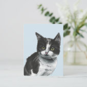 Zwart-witte keukentekening briefkaart (Staand voorkant)