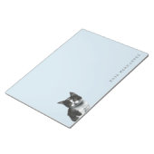 Zwart-witte keukentekening notitieblok (Schuin)