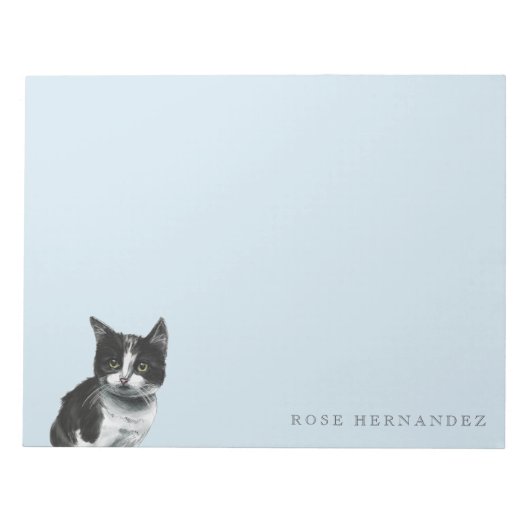 Zwart-witte keukentekening notitieblok (Voorkant)