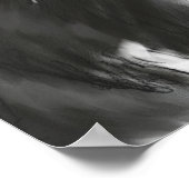 Zwart-witte keukentekening poster (Hoek)