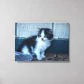 Zwart + Witte Keuten Canvas Afdruk (Voorkant)