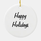 Zwart-witte Kittens Keramisch Ornament (Achterkant)