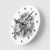 Zwart-witte kittens met strikken en petten ronde klok (Hoek)