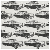 Zwart-witte klassieke kruis stof (Swatch)