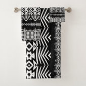 Zwart-witte kleding bad handdoek (Insitu)