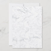 Zwart-witte kleding marmeren chic Sweet 16 Kaart (Achterkant)