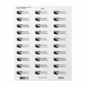 Zwart-witte kleur -  auto etiket (Full Sheet)