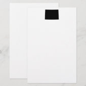 Zwart-witte kleur briefpapier (Voorkant / Achterkant)