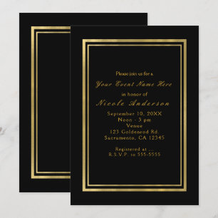 Zwart-witte kleuren en faux foliepreparaten kaart