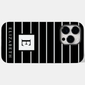  zwart-witte kleurenstrepen Case-Mate iPhone case (Achterkant (horizontaal))