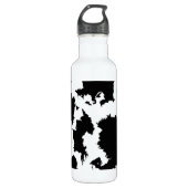 Zwart-witte klodders waterfles (Voorkant)