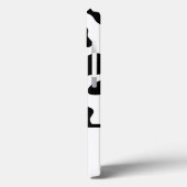 Zwart-witte Koe Afdrukken, Initiaal kleurenblok Case-Mate iPhone Case (Achterkant / Links)