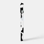 Zwart-witte koe iPhone 15 case (Linkerkant)