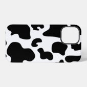 Zwart-witte koe iPhone hoesje (Achterkant horizontaal)