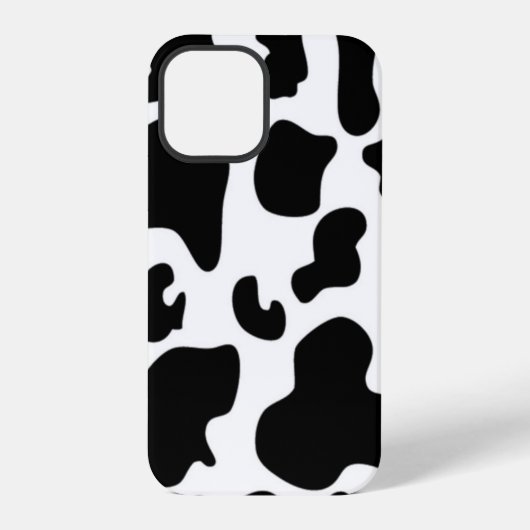 Zwart-witte koe iPhone hoesje (Achterkant)