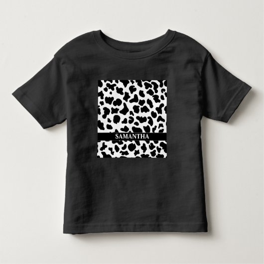 Zwart Witte Koe Kinder Shirts (Voorkant)