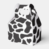 Zwart-witte Koe Spot Animal Patroon Bedankdoosjes (Achterkant)