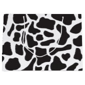 Zwart-witte Koe Spot Animal Patroon Groot Cadeauzakje (Voorkant)