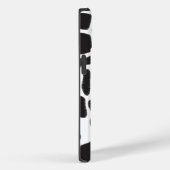 Zwart-witte Koe Spot Animal Patroon Monogram Case-Mate iPhone Case (Achterkant / Rechts)