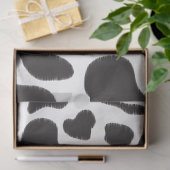 Zwart-witte Koe Spot Animal Patroon Tissuepapier (Geschenk)